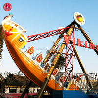 Manège de parc d'attractions personnalisé par le fabricant, aire de jeux extérieure pour enfants, grand bateau pirate à vendre