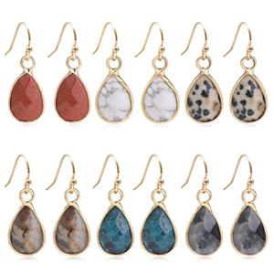 Orecchini in Cristallo di Occhio di Tigre Naturale 12MM Oro e Argento, Forma a Goccia, Gioielli Classici per Feste e Regali per Bambini - Product Image 6