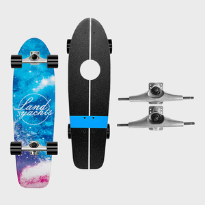 Planche de skate complète en érable canadien 7 plis, à roulement fluide et longue durée de vie, pour <span class=keywords><strong>longboard</strong></span> et <span class=keywords><strong>surfskate</strong></span> - Product Image 1