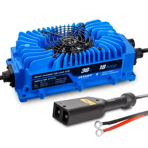 Jstarypower ezgo TXT 36 Volt 18ah điện & bụi & không thấm nước Golf giỏ hàng chì axit/Pin Lithium sạc