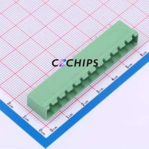 DB2EVC-5.0-12P-GN Plug-in Terminal Block Through hole,P=5mm Connector Board-to-Board / Socket - Closed 1x12P 5mm Green - Product Image 1