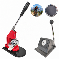 Kit de fabrication d'aimants ronds de 58 mm (2,25 pouces) avec découpeuse et 100 ensembles de matériaux et composants en plastique pour usage en restaurant