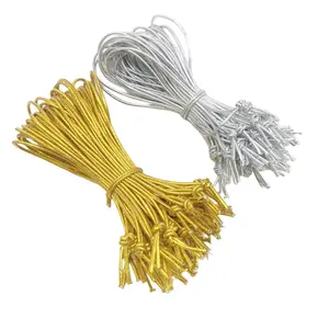 Accessori per abbigliamento personalizzati sigillo di sicurezza Hang Tag String wax rope knot legatrice hang tag rope