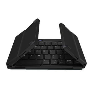 Clavier Mini Pliable Sans Fil JBH B033 2.4Ghz Interface <span class=keywords><strong>USB</strong></span> Type C Rechargeable Pavé Tactile Ordinateur Portable - Optique Nouveau Plastique Ultra Fin - Product Image 4