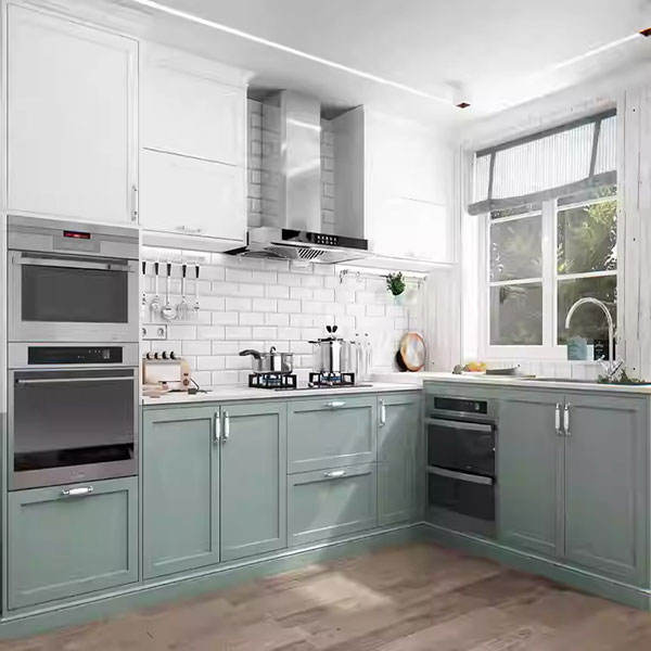 Armoires de cuisine bicolores