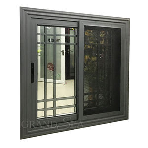 <span class=keywords><strong>Ventanas</strong></span> correderas <span class=keywords><strong>de</strong></span> <span class=keywords><strong>aluminio</strong></span> con diseño <span class=keywords><strong>de</strong></span> parrilla <span class=keywords><strong>de</strong></span> ventana moderna del mercado africano <span class=keywords><strong>de</strong></span> vidrio templado Doble - Product Image 4