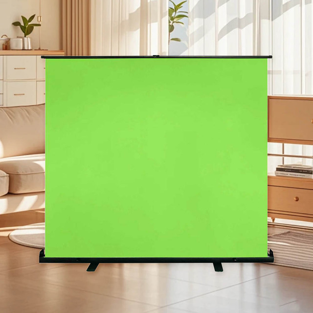 Oem Green Screen Backdrop Collapsible Panel Background Wrinkle-Resistant PVC Chroma-Green Fabric Portable 3D Photography
