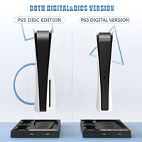 Usine personnalisée Ultra-mince PS5 support vertical ventilateur de refroidissement P5 contrôleur chargeur Dock Station de charge pour Playstation 5