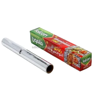 Kertas roti pembungkus cokelat 10 mikron kemasan perak Aluminium Foil kustom gulungan 8011 Aluminium Foil