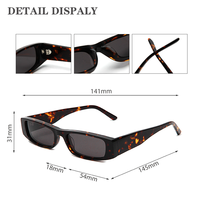 Lunettes de soleil en acétate tendance pour femmes, monture épaisse et petite, verres polarisés TAC, protection UV400, logo personnalisé, certifiées CE, OEM pour femmes et hommes