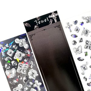 Pegatinas estilo coreano No.204 para Bullet Journal, diseños exquisitos de gemas brillantes, recomendadas para embarazadas, hechas en China, modelo LGBS - Product Image 5