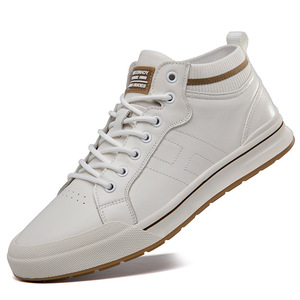 Nouvelles Chaussures Mi-Montantes Invisibles Respirantes Style Britannique Tendance en Cuir Véritable Semelle Souple Antidérapante Rehaussante - Product Image 6