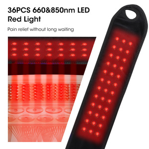 Ceinture de massage chauffante sans fil à LED 660nm 850nm avec fonction musicale, rechargeable par USB, pour thérapie par lumière rouge et soulagement des douleurs aux mains - Product Image 6