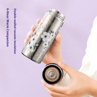 Tasse isotherme sous vide en titane pur 200 ml, mini-gourde de poche portable, bouteille d'eau pour adultes, usage domestique