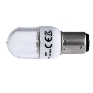 Ampoules LED pour <span class=keywords><strong>machine</strong></span> à <span class=keywords><strong>coudre</strong></span> <span class=keywords><strong>Singer</strong></span> domestique 1W 220 Volts, type à enfoncer # LED-BA15D 220V - Product Image 4