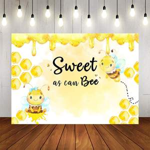 Arrière-plan Can abeille pour Photo, papier peint mignon et drôle, photographie de fond pour activités d'enfants, décoration de fête d'anniversaire, nouvelle collection 2020 - Product Image 2