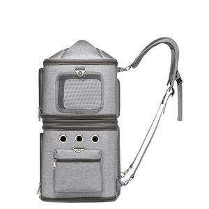 BSCI Factory Pet Carrier Bag Airline Approved Double Layer Pet <b>Backpack</b> Removable Convenient Pet <b>Cat</b> <b>Backpack</b> Dog <b>Backpack</b> - Product Image 3