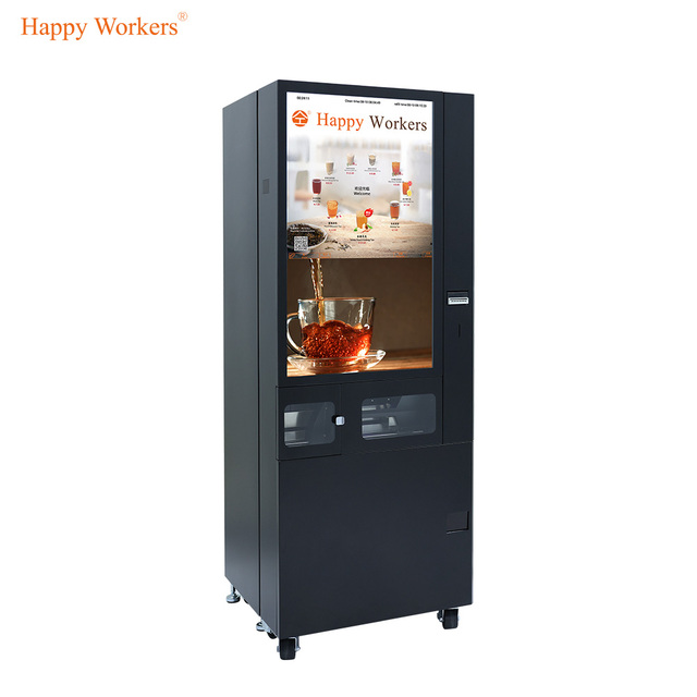 Intelligent Freshly Ground Instant Tea Vending Machine Fully Automatic for Commercial Use