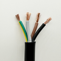 Kabel Fleksibel Multi Inti H05VV-F, Kawat Listrik Berisolasi PVC Tembaga Murni Berkualitas Tinggi 1.5mm² 2.5mm² 4mm² untuk Penerangan Rumah