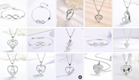 Penjualan Terbaik hadiah baru untuk Hari Ibu Hari Valentine modis perhiasan cincin kalung aksesoris yang paling populer