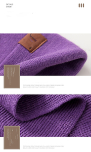 Logo personalizzato nuovo arrivo Set invernale in tre pezzi da <span class=keywords><strong>donna</strong></span> di alta qualità berretto in Cashmere invernale <span class=keywords><strong>sciarpa</strong></span> lunga lavorata a maglia <span class=keywords><strong>guanti</strong></span> intrecciati - Product Image 5
