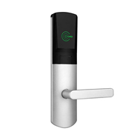 Cerradura Electrónica de Aluminio Pulido para Hotel con Codificador y Software para Sistema de Control de Acceso