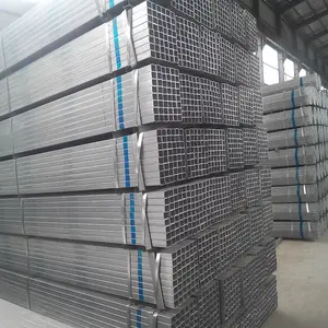 Tubo de aço de zinco pré-galvanizado soldado tamanho pequeno 20x20 25x25 32x32 38x38