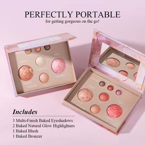Palette Trucco Tutto-in-<span class=keywords><strong>Uno</strong></span> con Ombretto, Contouring, Blush, Illuminante e Schiarente per Palpebre in Un Unico Prodotto, Set Regalo Trucco per Donne - Product Image 2