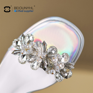 Sandali quadrati personalizzati da donna antiscivolo estivo <span class=keywords><strong>con</strong></span> <span class=keywords><strong>tacco</strong></span> trasparente <span class=keywords><strong>con</strong></span> Design Bling <span class=keywords><strong>scarpe</strong></span> per cene - Product Image 5