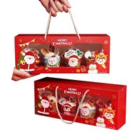 Boîte pliable portable pour mini-gâteaux, mousse, desserts et muffins, avec fenêtre, en matériaux recyclés et vernissés