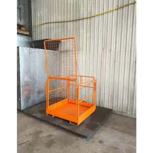 Stackable collapsible galvanized metal steel wire mesh forklift safety cage