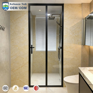 Cabine de <span class=keywords><strong>douche</strong></span> en verre trempé sur mesure avec cadre en aluminium, 6 mm, 8 mm, 10 mm, 12 mm, porte coulissante carrée, enceinte de <span class=keywords><strong>douche</strong></span> - Product Image 1