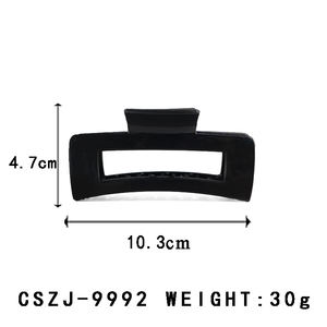 CANYUAN Pinza de pelo de silicona hueca cuadrada de 10,3 cm <span class=keywords><strong>Clips</strong></span> de garra suave de plástico de estilo europeo y americano Clip de garra Flexible - Product Image 3