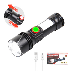 Xhp50 Usb Rechargeable Magnetic <b>Flashlight</b> <b>Led</b> Cob Emergency Camping Industrial Adjustable Focus Red Blue White Light - Product Image 3