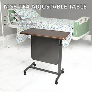 MGE-TE4 Medige Krankenhaus-Beistelltisch aus Holz, höhenverstellbar, klappbar, traditionelles Design, für Schlafzimmer, Esszimmer, gewerbliche Nutzung, direkt vom Hersteller - Product Image 2