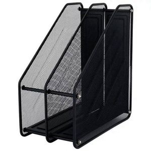 Metal Mesh 2 Tiers Magazine Holder Document <b>File</b> <b>Organizer</b> for Office School Supplies Cute Desk <b>Organizer</b> Hot Desk <b>Organizer</b> - Product Image 1