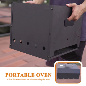 เตาเผาไม้และเตาอบพิซซ่าอเนกประสงค์ 2 in 1 แบบพกพาสำหรับใช้งา<span class=keywords><strong>น</strong></span>กลางแจ้ง - Product Image 5