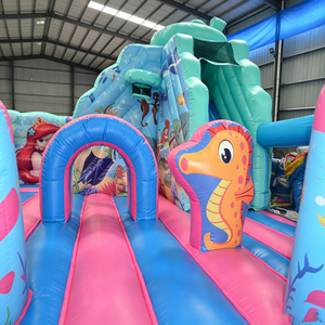 <span class=keywords><strong>Castillo</strong></span> Inflable Submarino con Tobogán, Combo Océano Sirena, <span class=keywords><strong>para</strong></span> Fiestas <span class=keywords><strong>de</strong></span> Cumpleaños Temáticas en el Jardín <span class=keywords><strong>para</strong></span> <span class=keywords><strong>Niñas</strong></span> - Product Image 5