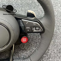Volant de luxe chauffant à 4 branches en cuir semi-perforé sur mesure pour modèles Audi A4 A5 A6 A7 A3 S3 S4 B9