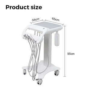 Carrello Mobile per Procedure Odontoiatriche con Vassoi, Facile da Spostare Vicino alla Poltrona Dentistica - Product Image 1