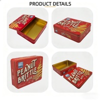 Boîte en fer blanc personnalisée pour biscuits, emballage cadeau, pain et sandwichs