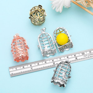 ASJEWELRY Plaqué Or Souhaitant Boules Creux Cage À Oiseaux Harmonie Carillon Ange <span class=keywords><strong>Bola</strong></span> Collier Pendentifs pour <span class=keywords><strong>Grossesse</strong></span> 2506 Pdtb121 - Product Image 2