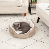Lits ronds pour chats les plus vendus pour chats d'intérieur canapé-lit de luxe pour animaux de compagnie grand tapis pour chiens et chats