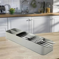 Compartiment vaisselle boîte de rangement cuisine tiroir baguettes couteau fourchette cuillère boîte de rangement mode maison multi-fonction couverts boîte