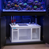 Sump d'aquarium d'eau salée en acrylique sur mesure, conception modulaire silencieuse avec débordement, adapté aux réservoirs de poissons et de coraux, prend en charge l'OEM
