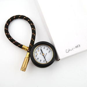 Manômetro de pressão de ar de pneu de carro, medidor trançado de borracha com mangueira reforçada - Product Image 5