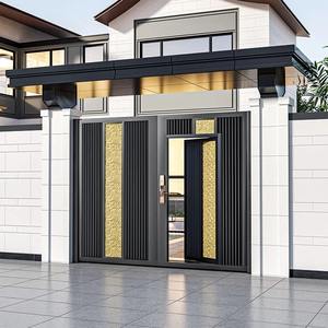 בטוח קל לשמור על שער כניסה חשמלי לגינות בנייה אתרים התקנה חדשה אלומיניום שלט רחוק - Product Image 1