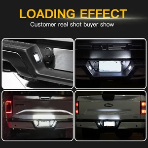 Luces LED para Matrícula, Lámpara <span class=keywords><strong>de</strong></span> Número para Ford F-150 Raptor 2015 2016 2017 2018, 6000K Blanco, Bombilla Trasera Canbus para Auto, Sin Errores - Product Image 6