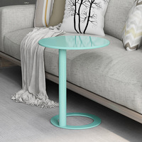Table basse nordique en métal avec espace de rangement - Table d'appoint créative de luxe pour salon, chambre, coin canapé, mini