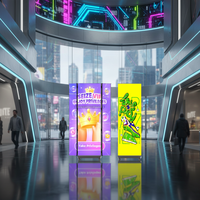 Écran d'affichage numérique LED pliable super chaud 2026, P1.25, P1.86, P2, P2.5, écran intelligent pliable pour magasin de détail, centre commercial